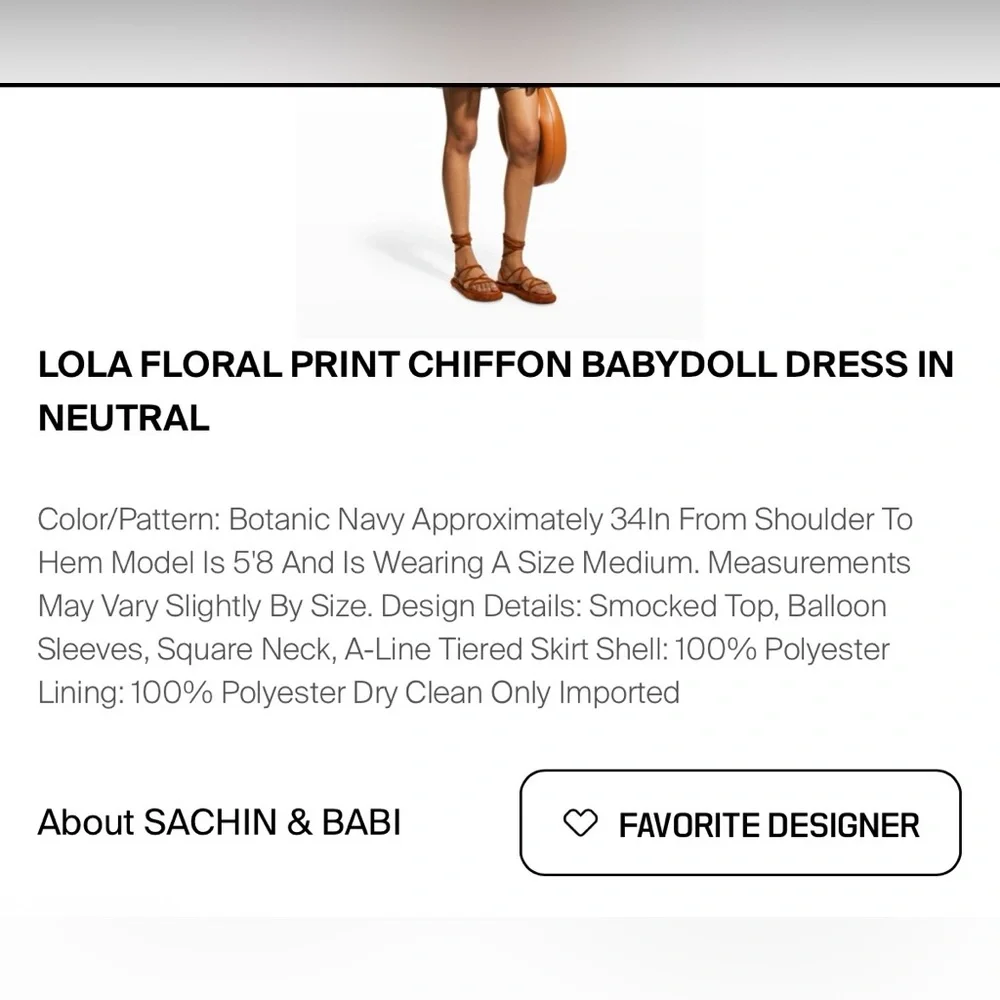 Sachin & Babi Lola Floral Smocked Mini Dress
Anthropologie Boho Tiered - Picture 3 of 16